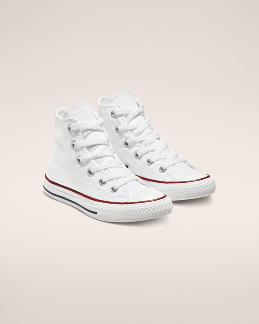 Tenis Converse Chuck Taylor All Star Classicos Cano Alto Menina Branco | PT F0T4P59